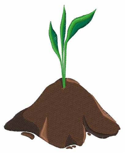 Plant Sprout Machine Embroidery Design