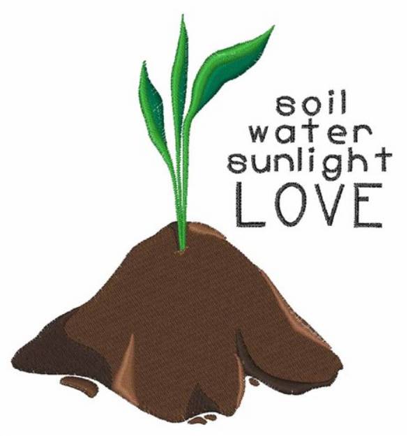 Picture of Soil Water Sunlight Machine Embroidery Design