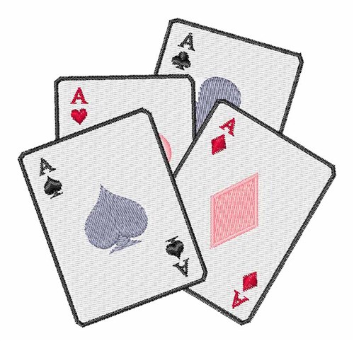 Ace Cards Machine Embroidery Design