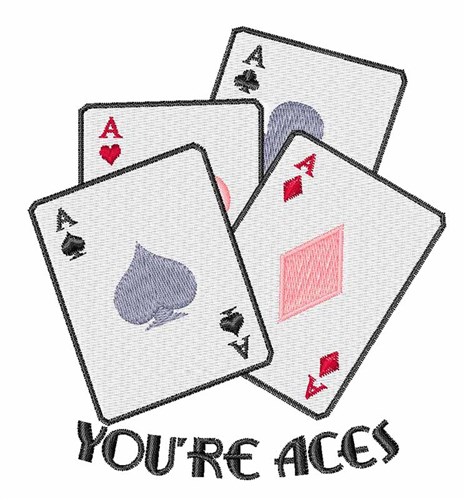 Youre Aces Machine Embroidery Design