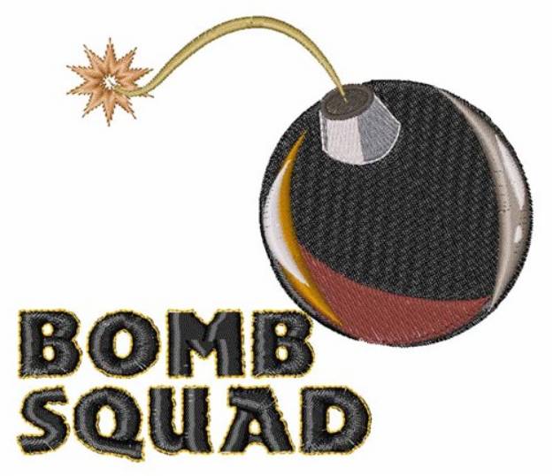 Picture of Bomb Squad Machine Embroidery Design