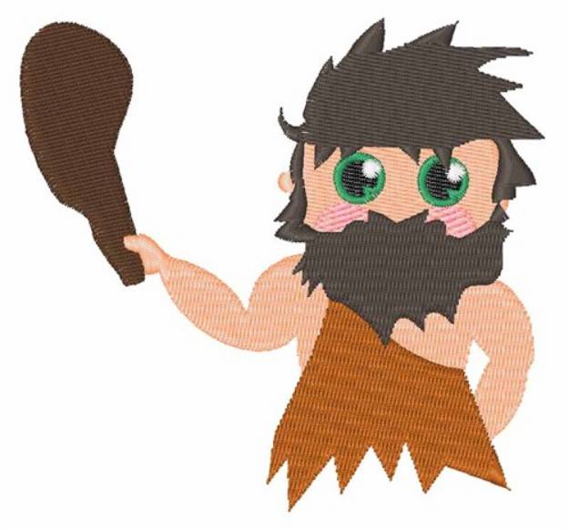 Picture of Cave Man Machine Embroidery Design