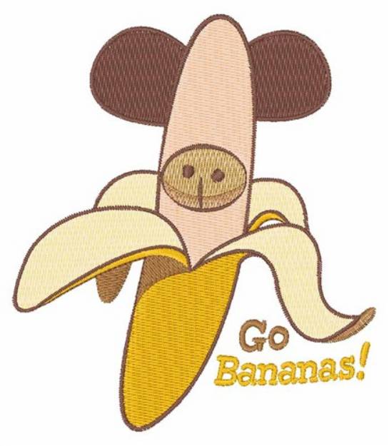 Picture of Go Bananas Machine Embroidery Design