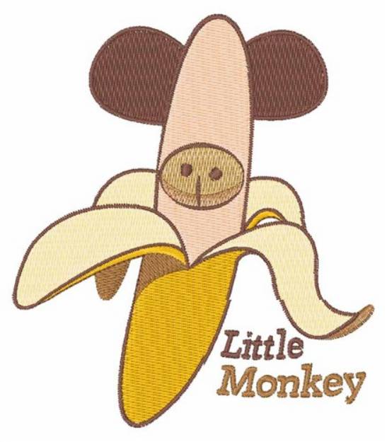 Picture of Little Monkey Machine Embroidery Design