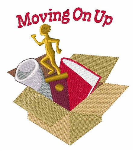 Moving On Up Machine Embroidery Design