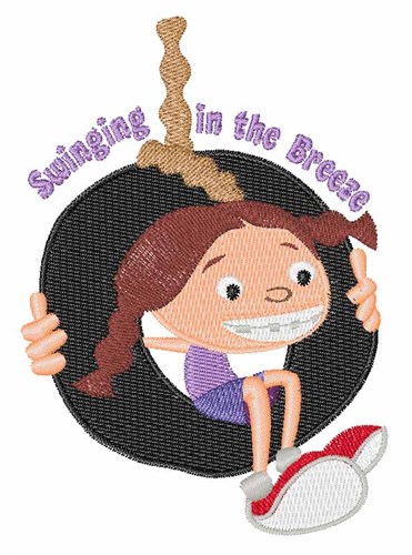 Swinging In The Breeze Machine Embroidery Design