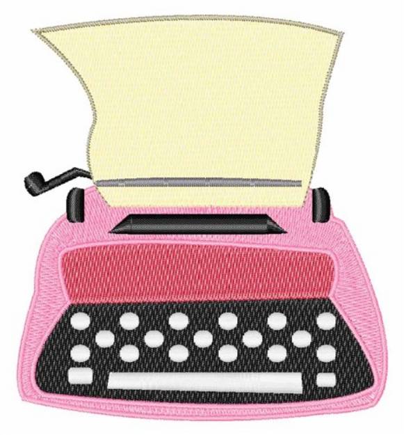 Picture of Typewriter Machine Embroidery Design