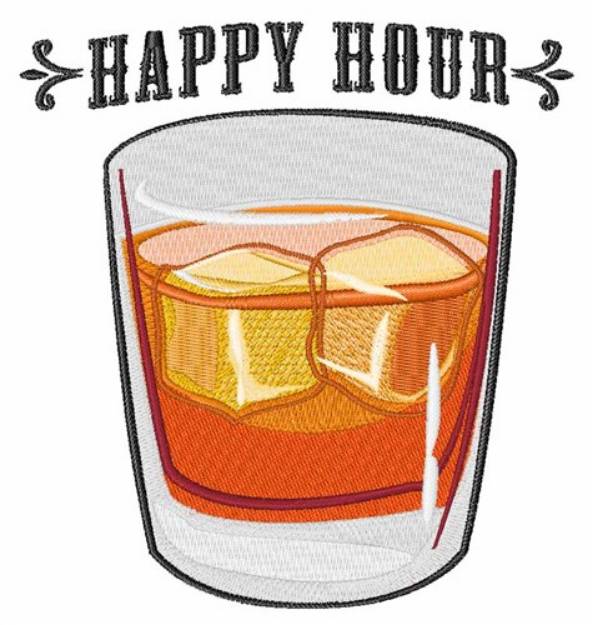 Picture of Happy Hour Machine Embroidery Design