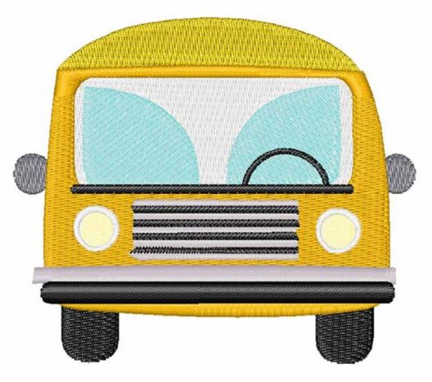 Picture of School Bus Machine Embroidery Design