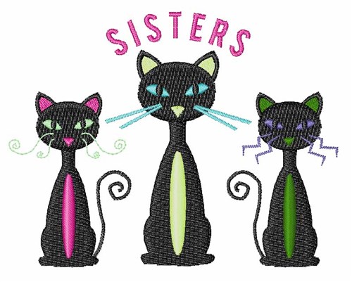 Sisters Machine Embroidery Design