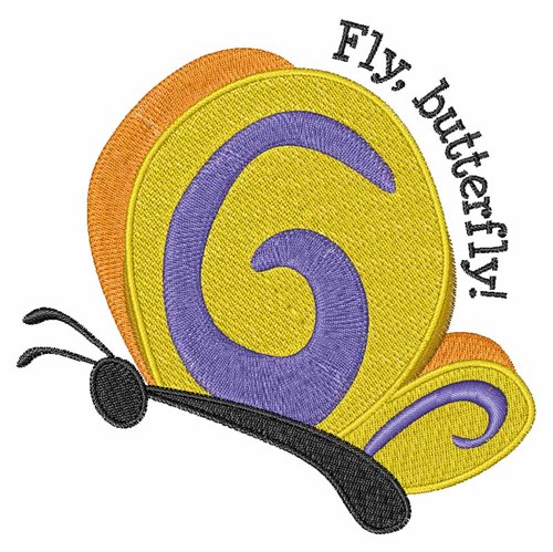 Fly Butterfly Machine Embroidery Design