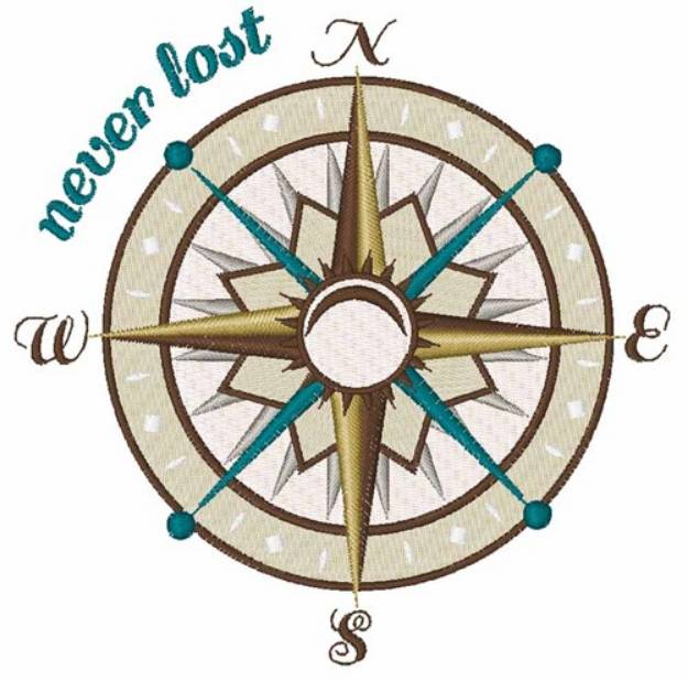 Picture of Never Lost Machine Embroidery Design