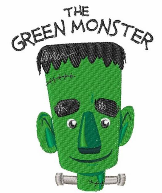 Picture of Green Monster Machine Embroidery Design