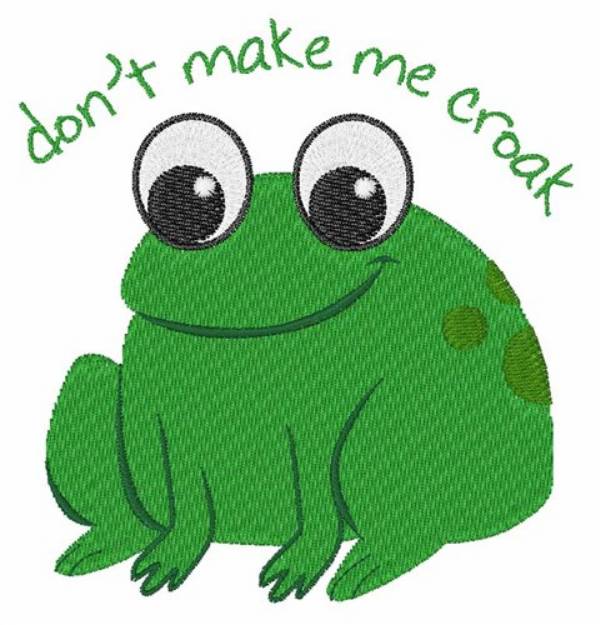 Picture of Make Me Croak Machine Embroidery Design