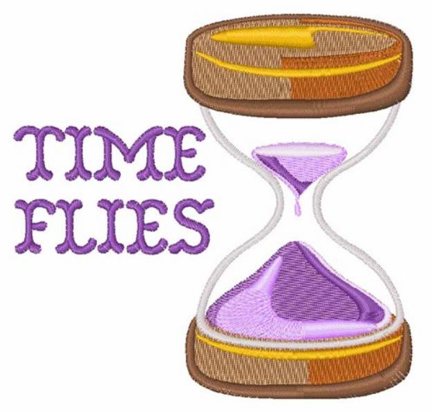 Picture of Time Flies Machine Embroidery Design