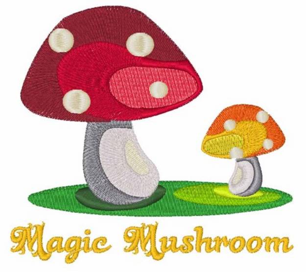 Picture of Magic Mushroom Machine Embroidery Design