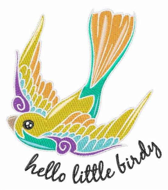 Picture of Hello Birdy Machine Embroidery Design