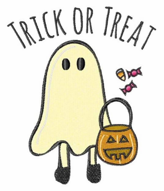 Picture of Trick Or Treat Machine Embroidery Design