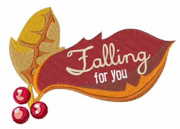 Picture of Falling For You Machine Embroidery Design