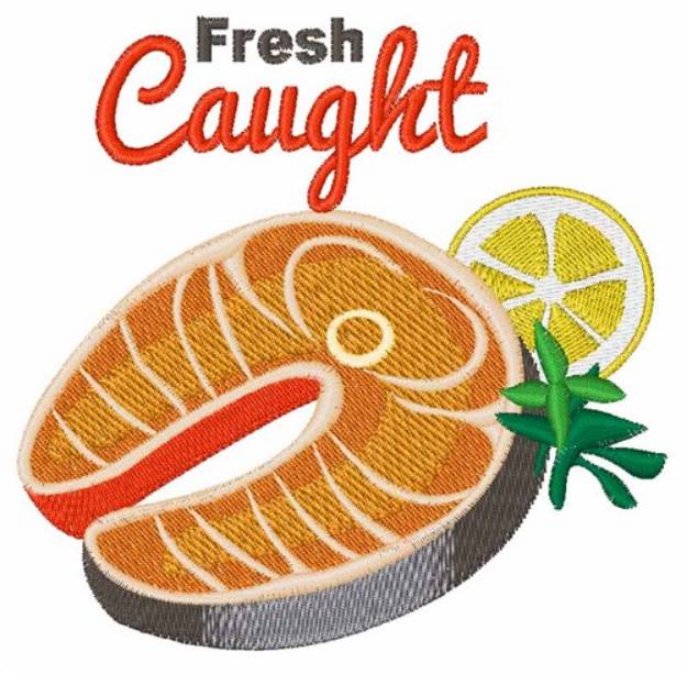 Picture of Fresh Caught Machine Embroidery Design