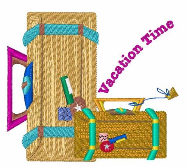 Picture of Vacation Time Machine Embroidery Design