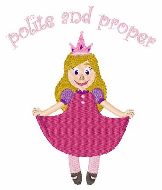 Picture of Polite & Proper Machine Embroidery Design