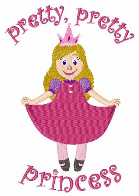 Picture of Pretty Princess Machine Embroidery Design