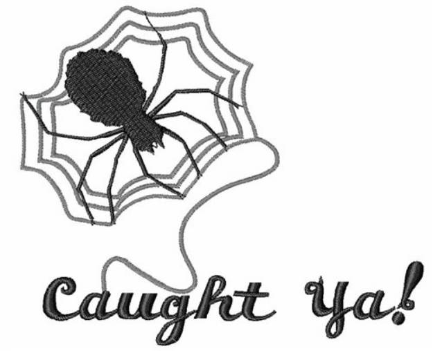 Picture of Caught Ya Machine Embroidery Design