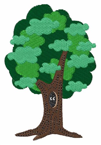 Animal In Tree Machine Embroidery Design