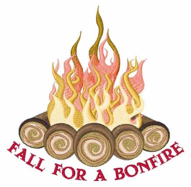 Picture of A Bonfire Machine Embroidery Design