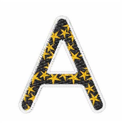 Yellow Star A Machine Embroidery Design