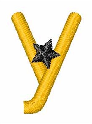 Yellow Star y Machine Embroidery Design