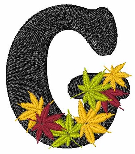 Mixed Leaves G Machine Embroidery Design