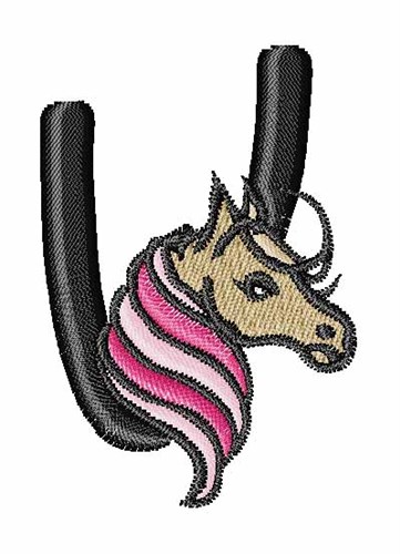 Horsey v Machine Embroidery Design