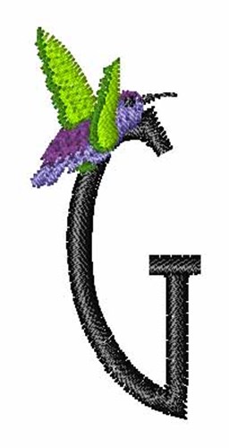 Hummingbirds & Flowers G Machine Embroidery Design