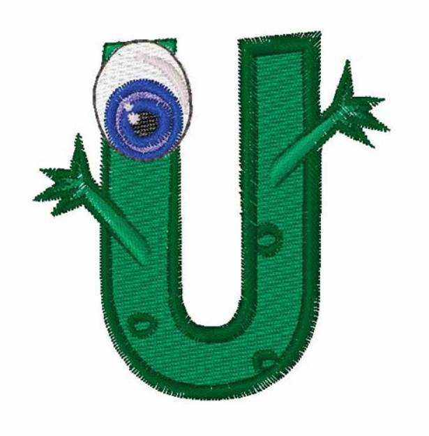 Picture of Green Monsters U Machine Embroidery Design