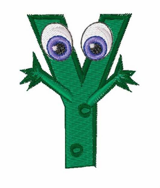 Picture of Green Monsters Y Machine Embroidery Design