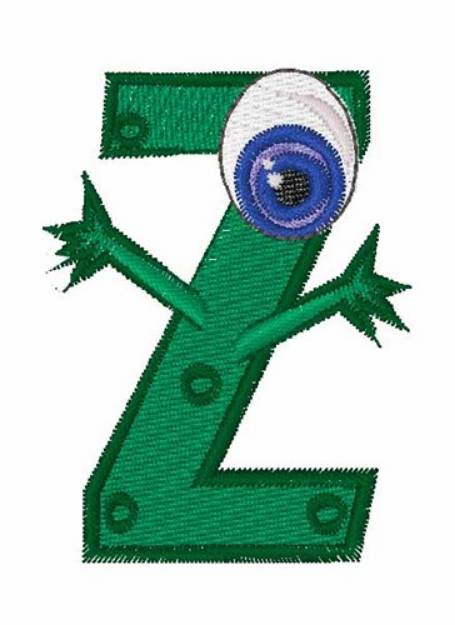 Picture of Green Monsters Z Machine Embroidery Design