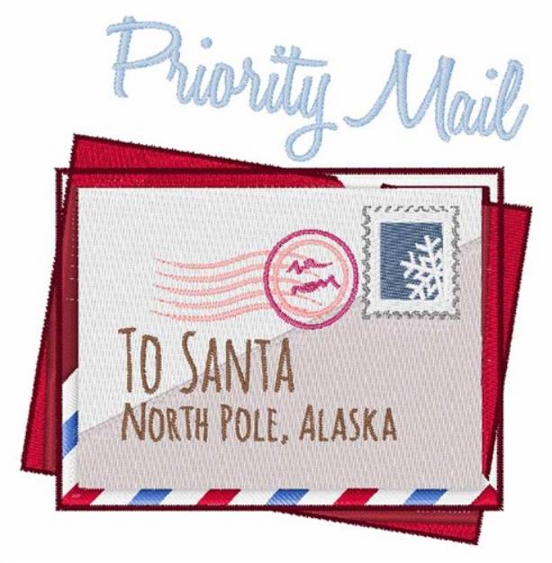 Picture of Priority Mail Machine Embroidery Design