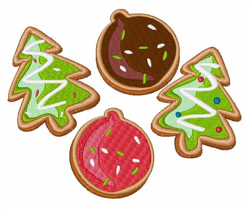 Christmas Cookies Machine Embroidery Design