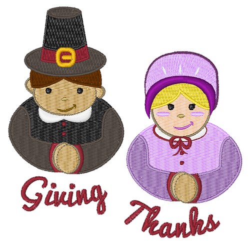 Giving Thanks Machine Embroidery Design