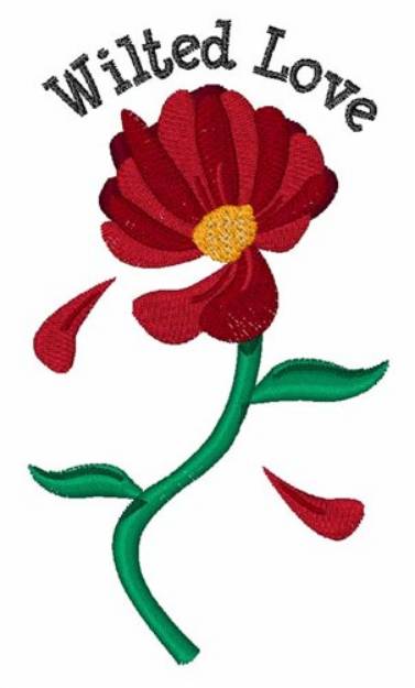 Picture of Wilted Love Machine Embroidery Design