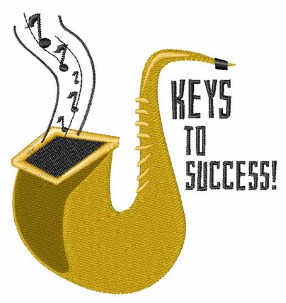 Picture of Keys To Success Machine Embroidery Design