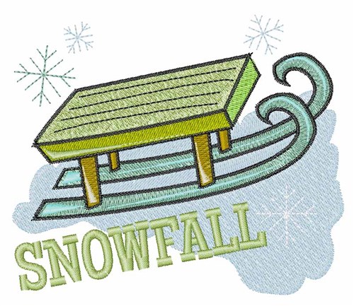 Snowfall Machine Embroidery Design