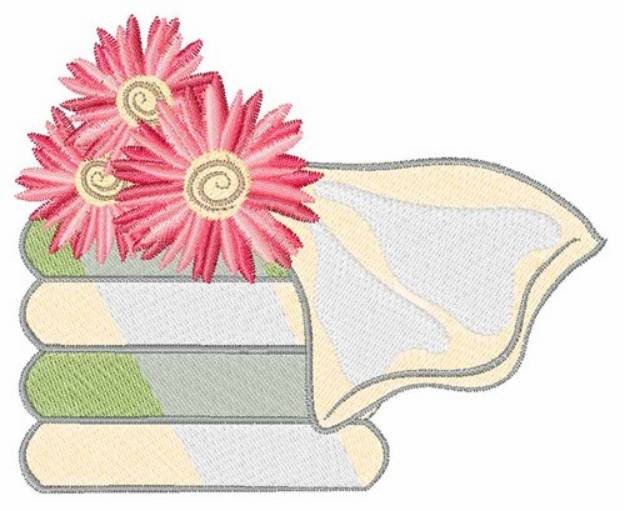 Picture of Floral Towels Machine Embroidery Design