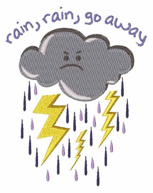 Picture of Rain Go Away Machine Embroidery Design