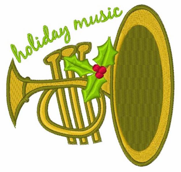 Picture of Holiday Music Machine Embroidery Design