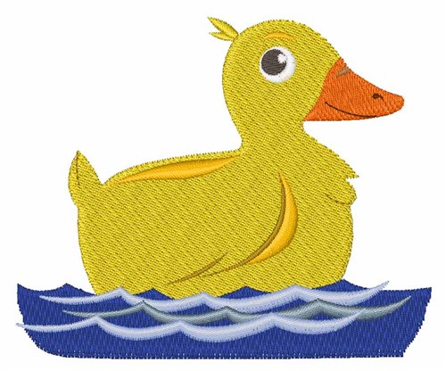 Yellow Duck Machine Embroidery Design