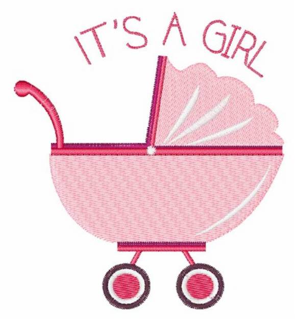 Picture of Its A Girl Machine Embroidery Design