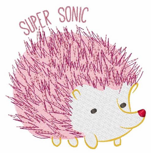 Picture of Super Sonic Machine Embroidery Design